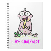 私はChalkalotを好みます ノートブック (正面)
