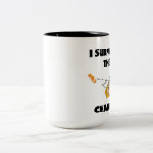 私はChanclaを生き延びました ツートーンマグカップ (中央)