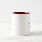 私はCHDとの誰かを愛します ツートーンマグカップ (中央)