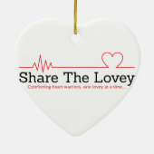 私はCHDの戦士のオーナメントを愛します セラミックオーナメント (裏面)