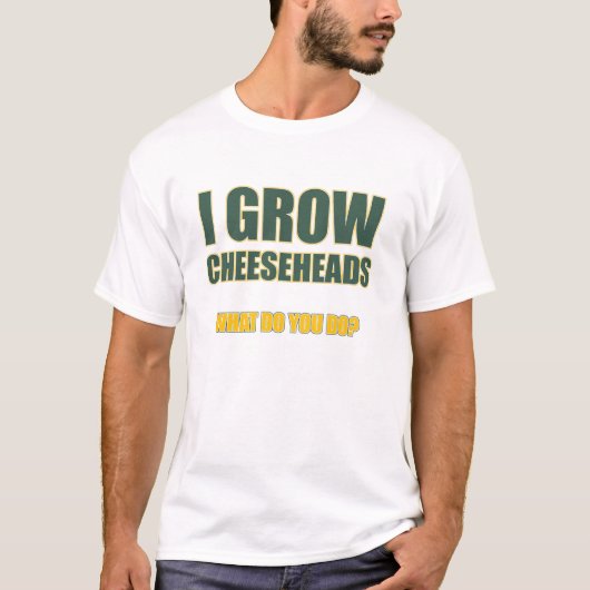 私はCheeseheadsを育てます Tシャツ (正面)