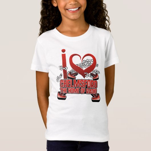 私はChelmsfordを無線のTシャツの家愛します Tシャツ (正面)