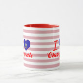 私はCherryvale、カンザスを愛します マグカップ (中央)