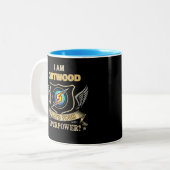 私はCHITWOOD あなたの超能力は何ですか ツートーンマグカップ (正面左)