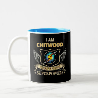 私はCHITWOOD あなたの超能力は何ですか ツートーンマグカップ