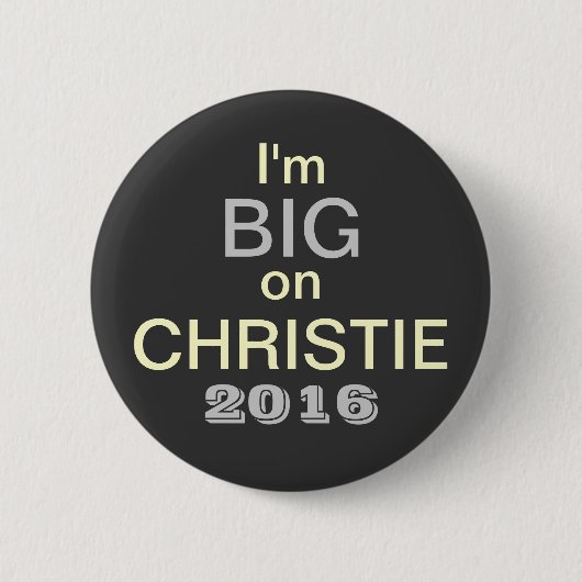 私はChristie 2016ボタンで大きいです 缶バッジ (正面)