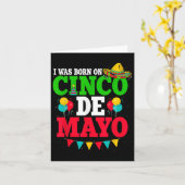 私はCinco 生まれ De Mayo Fiesta誕生日に行った カード (黄色い花)