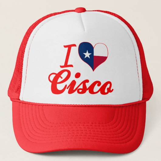 私はCisco、テキサス州を愛します キャップ (正面)
