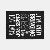 私はCl100日の紅茶にSを持って来た フリースブランケット (正面(横))