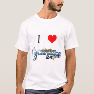 私はClassicChristian247.com - Tシャツ--を愛します Tシャツ