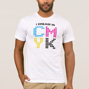 私はCMYKで夢を見ます Tシャツ