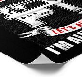 私はCNCの機械工で常に正しい ポスター (角)