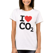 私はCO2が大好き – 二酸化炭素の女性のTシャツが大好き