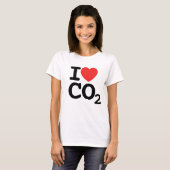 私はCO2が大好き – 二酸化炭素の女性のTシャツが大好き Tシャツ (正面フル)