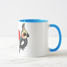 私はCockatielsを愛します マグカップ