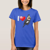 私はCockatielsを愛します Tシャツ (正面)