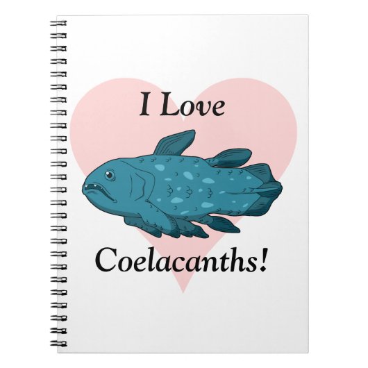 私はCoelacanthsを愛します! ノートブック (正面)