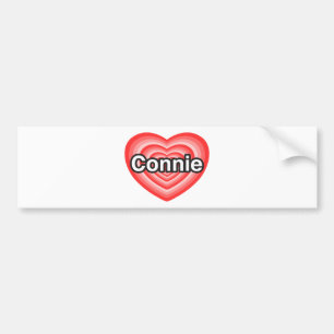 私はConnieを愛します。 私はConnie愛します。 ハート バンパーステッカー