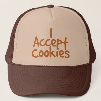 私はCookieを受け入れるトラックの帽子 キャップ