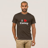 私はCoreyを愛します Tシャツ (正面フル)