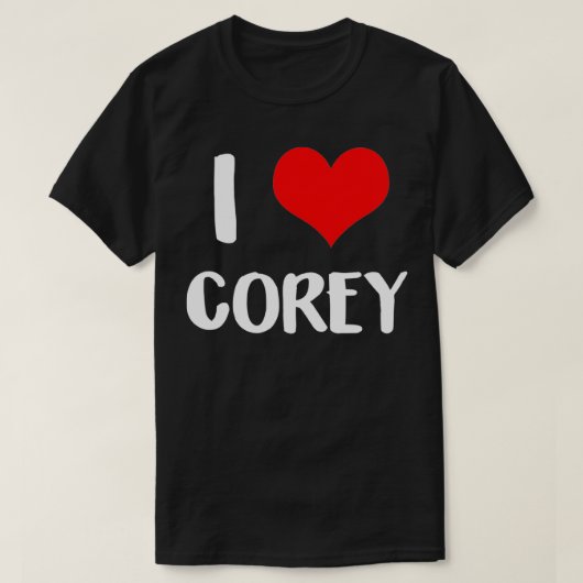 私はCOREYバレンタインごめんお嬢さんハートベル大好き Tシャツ (デザイン正面)