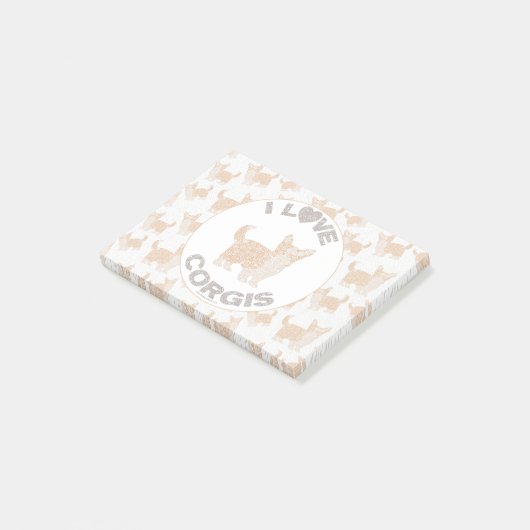 私はCORGIS投稿パッドが大好き ポストイット (アングル)