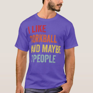 私はCorkballが好きかもしれない3人 Tシャツ