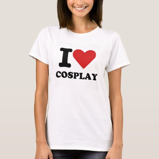 私はCosplayのワイシャツを愛します Tシャツ (正面)