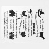 私はCosplay フリースブランケット (正面(横))