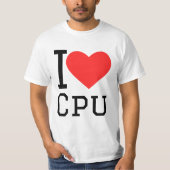 私はcpuが大好きだ tシャツ (正面)