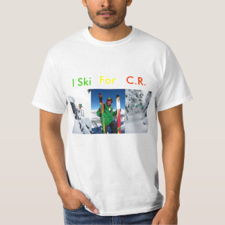 私はCR (ラスタ)のためにスキーをします Tシャツ