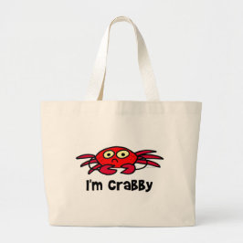 私はCrabbyバッグです ラージトートバッグ