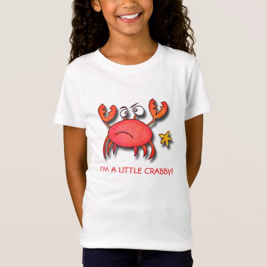 私はCrabby少しです! Tシャツ (正面)