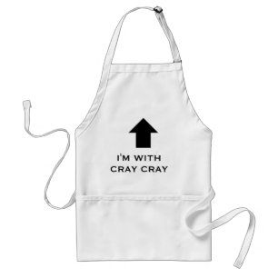 私はCRAY CRAYのエプロン、cray cray上りの上とあります スタンダードエプロン