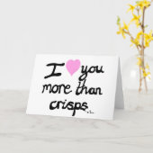 私はCrispsカードよりも君を愛している カード (黄色い花)