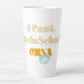 私はCrna学校にいる カフェラテマグ (正面)