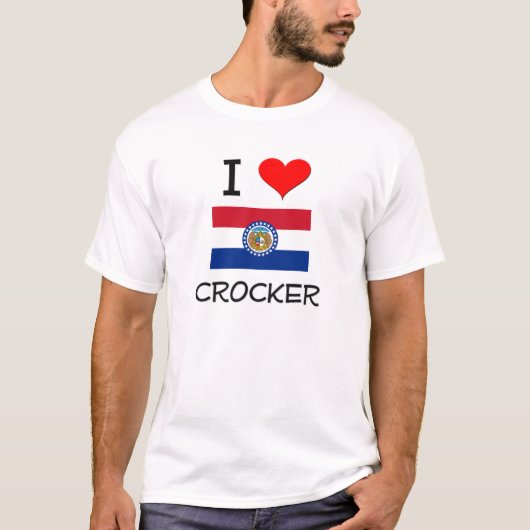 私はCrockerミズーリを愛します Tシャツ (正面)