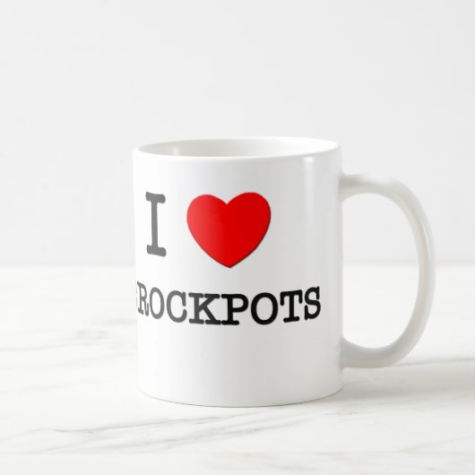 私はCrockpotsを愛します コーヒーマグカップ (右)