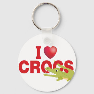 私はcrocsを愛します キーホルダー