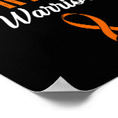 私はCrps戦士Rsd認識度オレンジリボンRn ポスター (角)