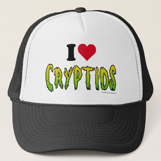私はCryptidsを愛します キャップ (正面)