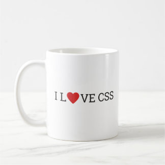 私はCSSのマグを愛します コーヒーマグカップ