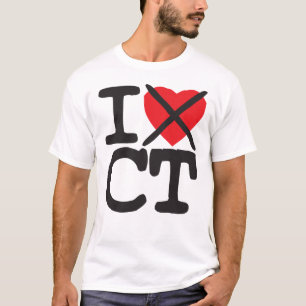 私はCT -コネチカット--を憎みます Tシャツ