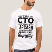 私はCTOだ Tシャツ (正面)