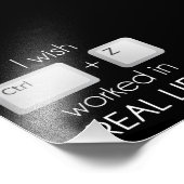 私はCtrl Zが人生で働いた実在い フォトプリント (角)