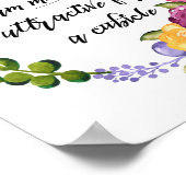 私はCubicle Office Deskには魅力的おもしろいすぎる ポスター (角)