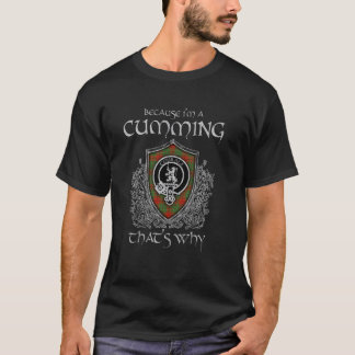私はCummingクランのタータンチェッククラン紋章のヴィンテージスタイルだから Tシャツ