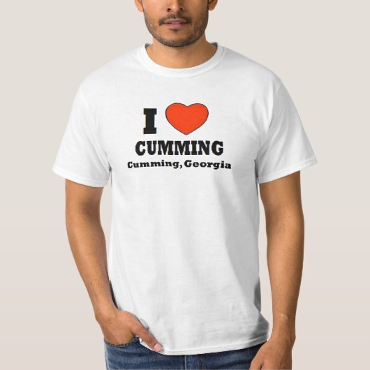 私はCumming、Cumming、ジョージアを愛します Tシャツ (正面)