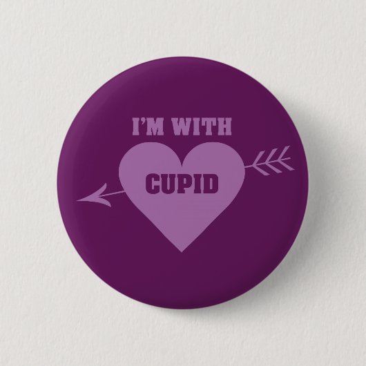 私はCUPIDボタンを持っている 缶バッジ (正面)