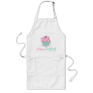 私はCuppysのエプロンを愛します ロングエプロン